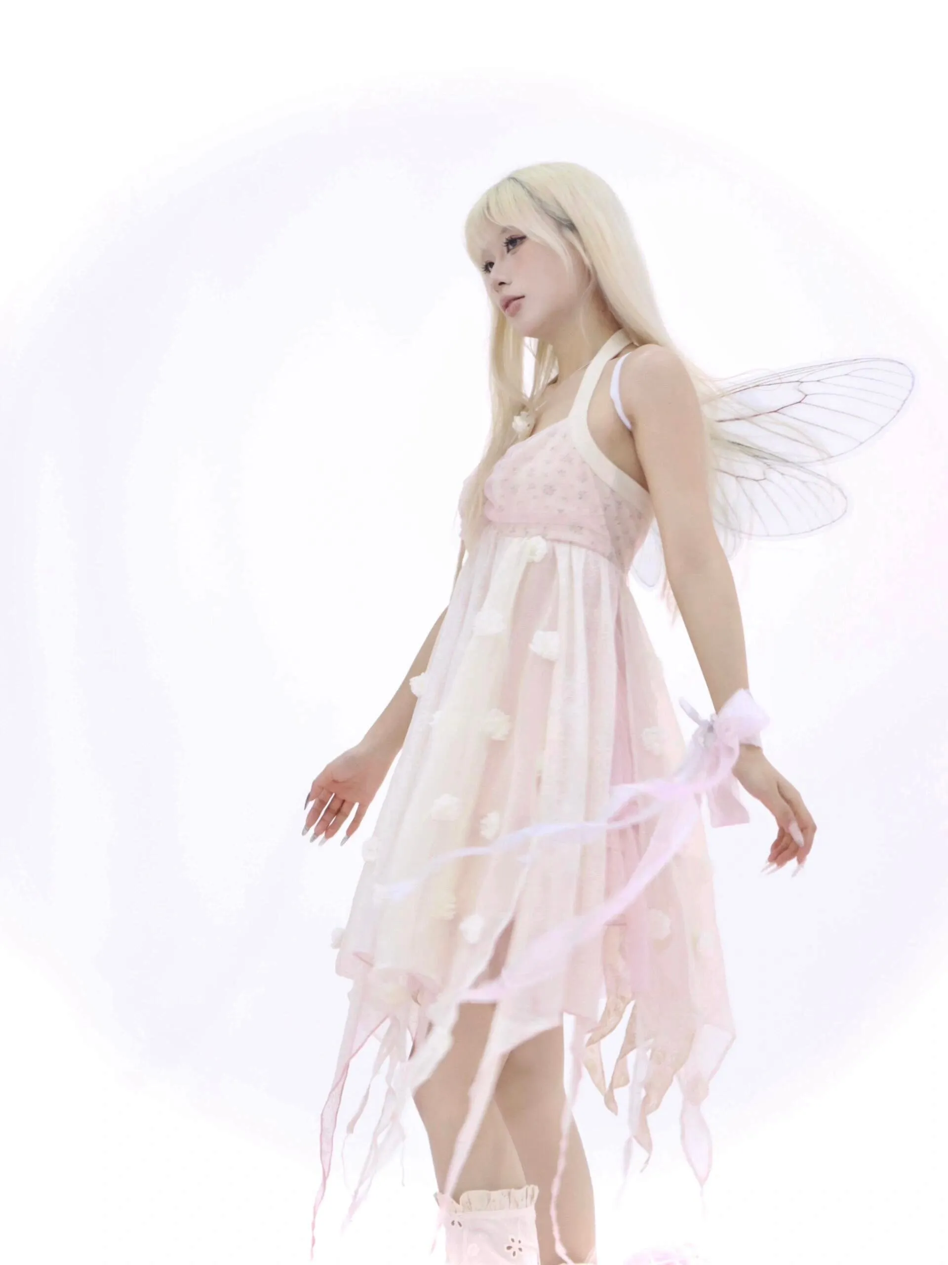 Fairy whispers fairy core floral dress