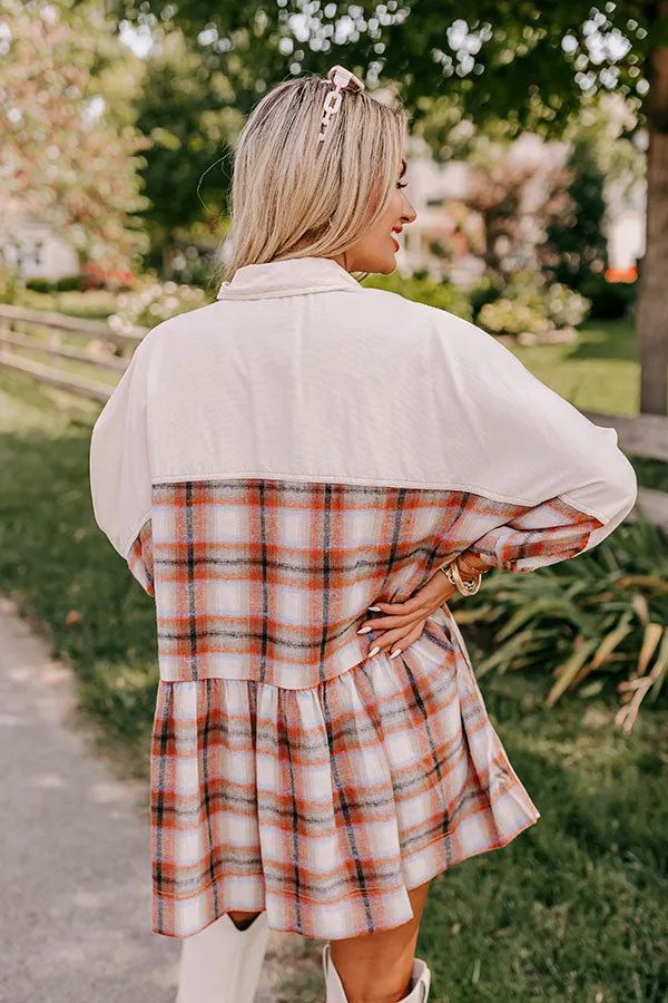 Fall Harvest Dreaming Plaid Mini Dress