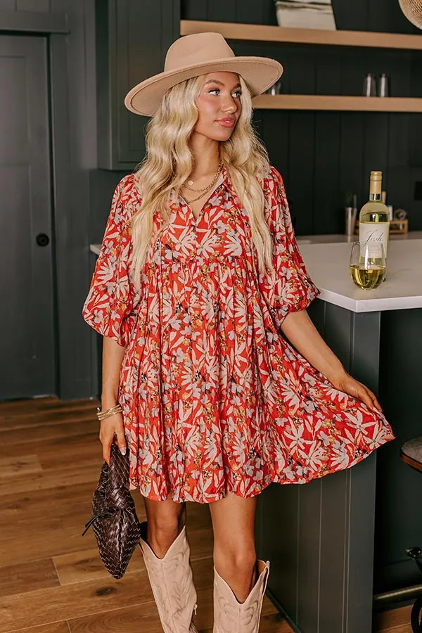 Falling For You Floral Mini Dress