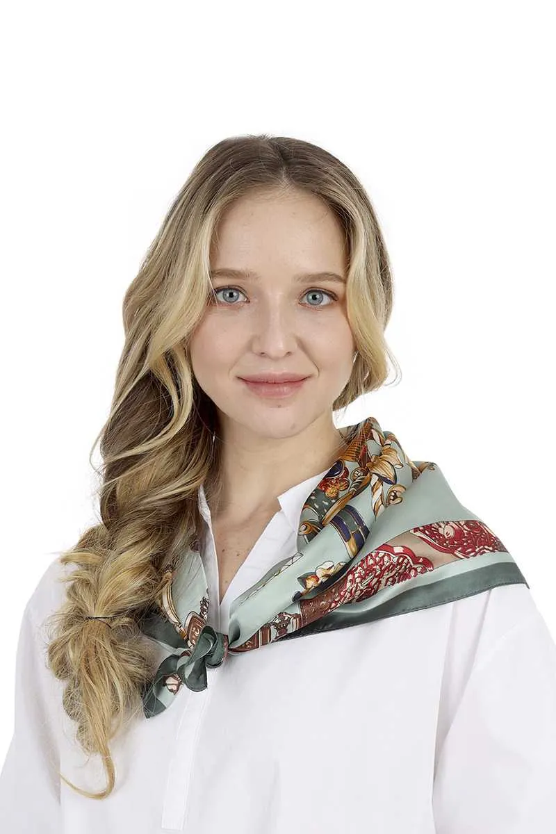 Fashion Belt Print Neck Scarf