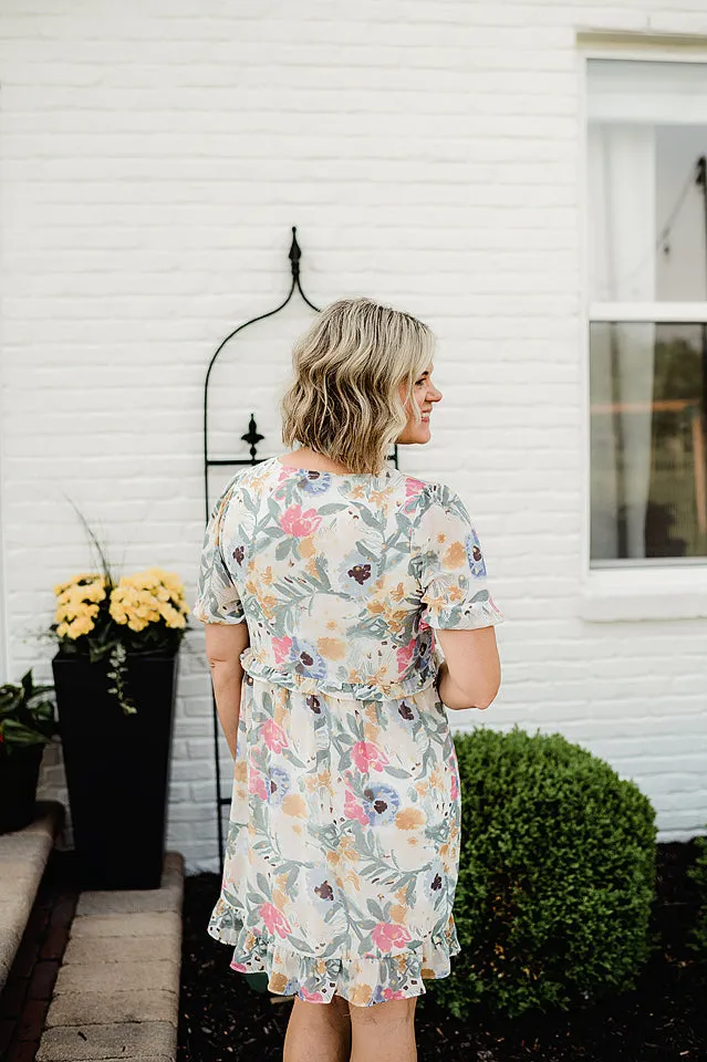 Floral Ruffle Babydoll Dress