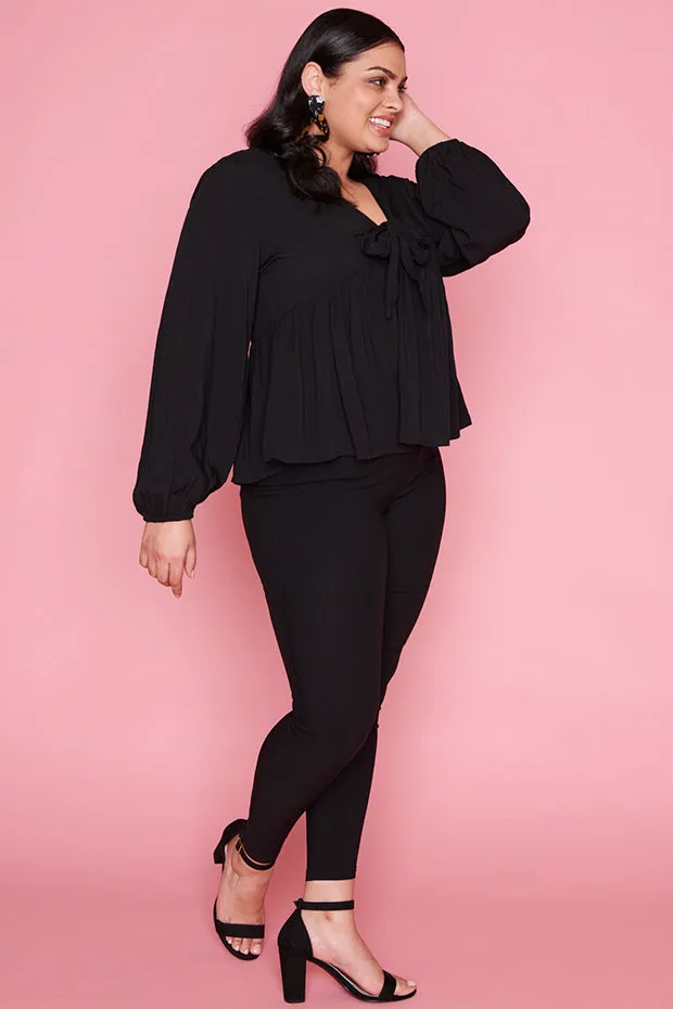 Focus Black Blouse