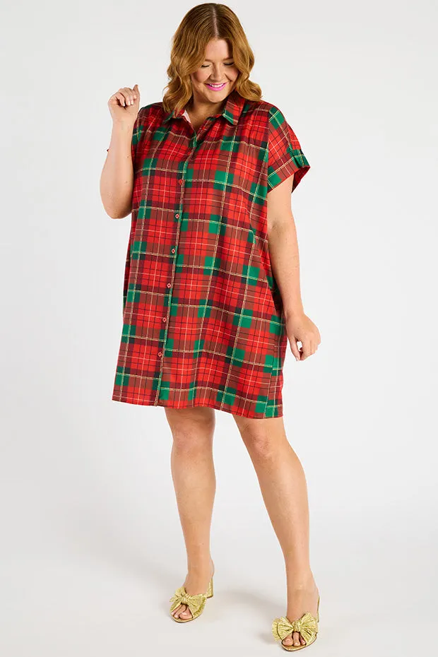 Frances Tartan Christmas Dress