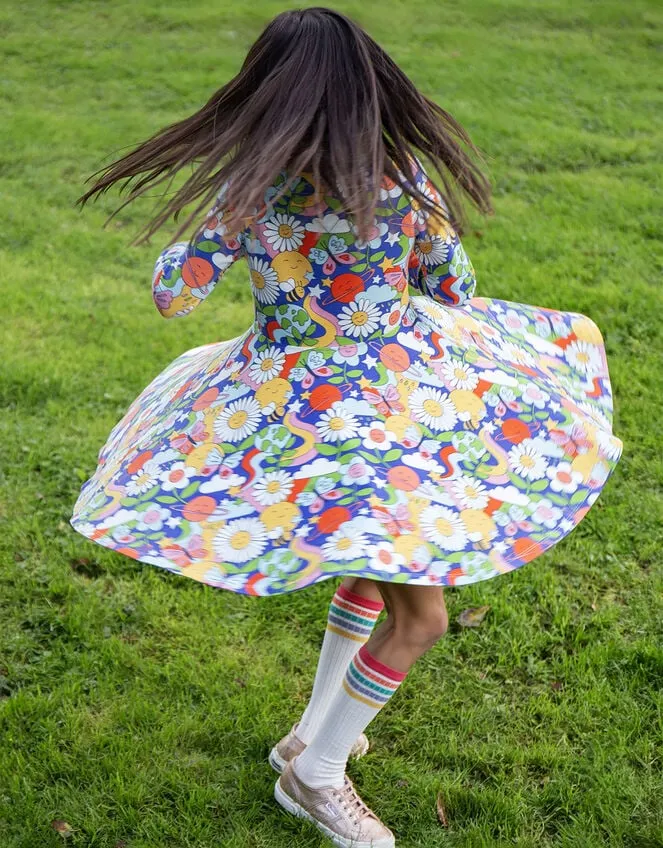 Frugi Retro Happy Sofia Skater Dress