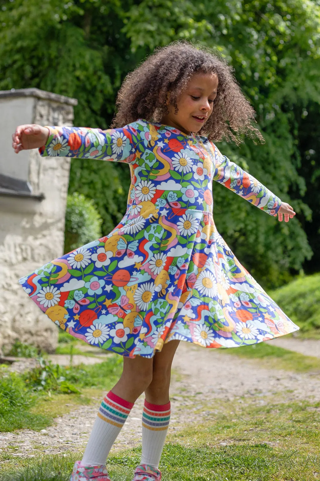 Frugi Retro Happy Sofia Skater Dress