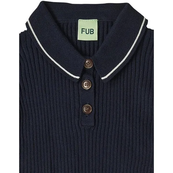 FUB Dark Navy Polo T-shirt