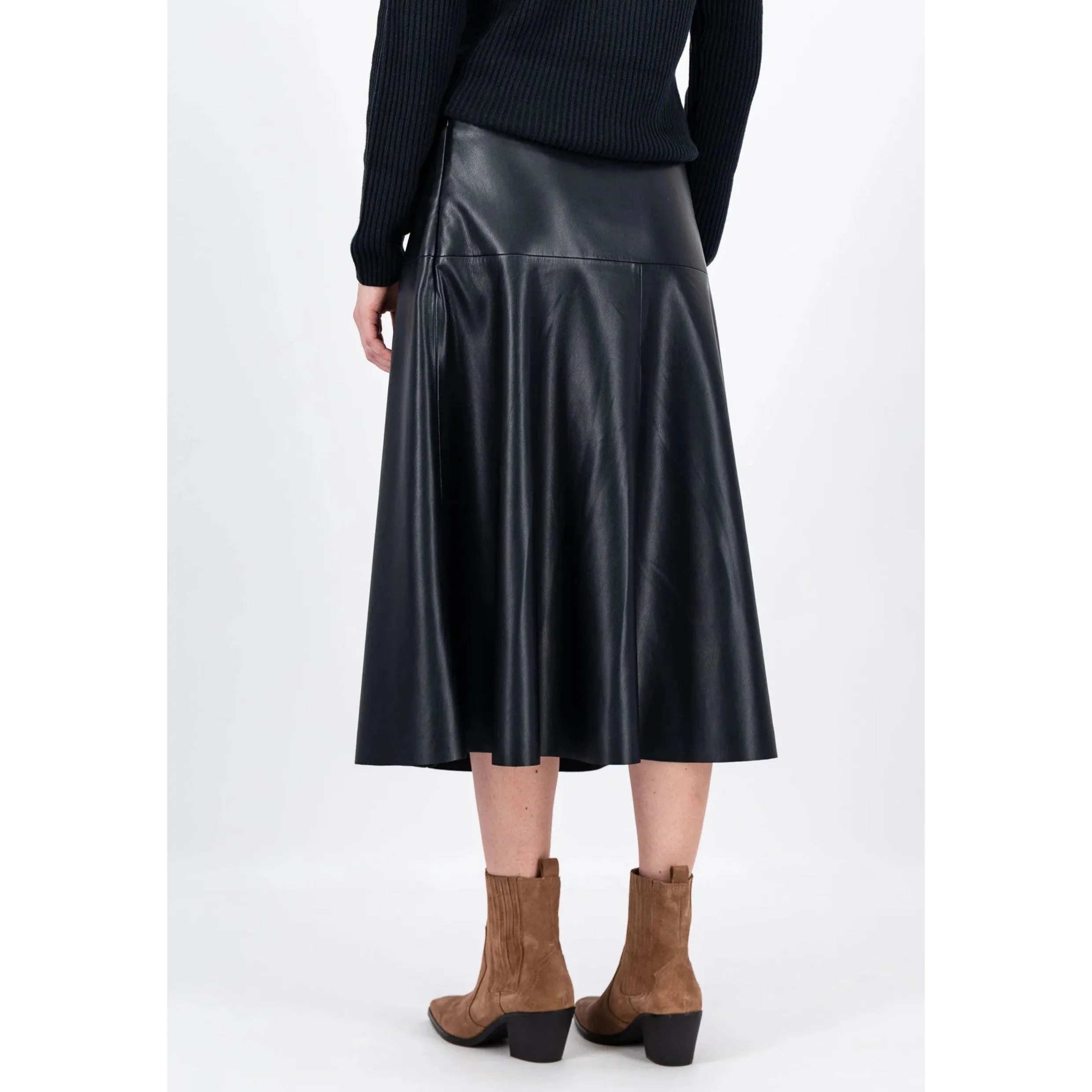 Fynch-Hatton Faux Leather Skirt in Black 24093620