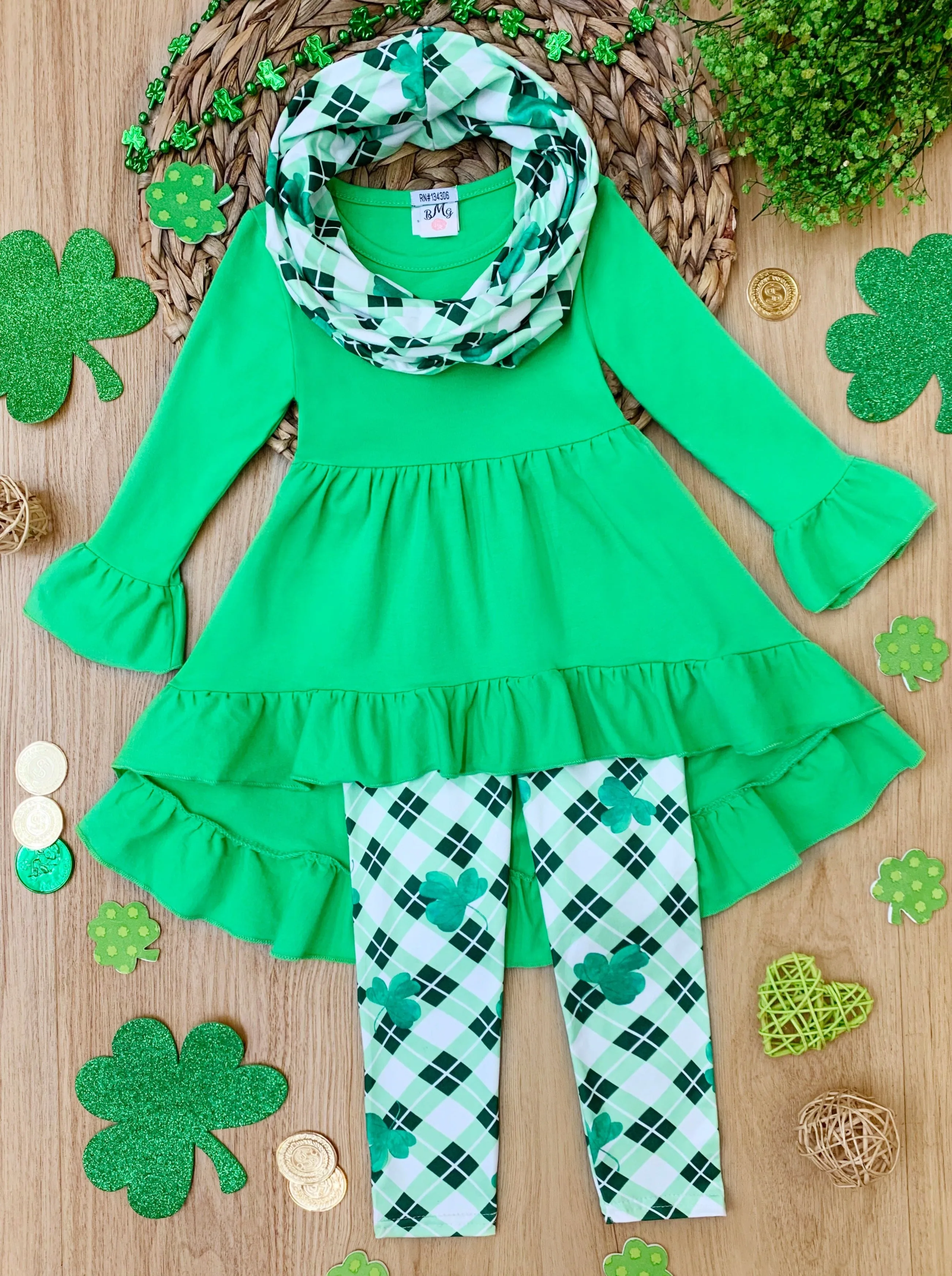 Get Clover It Argyle 3 Piece Set