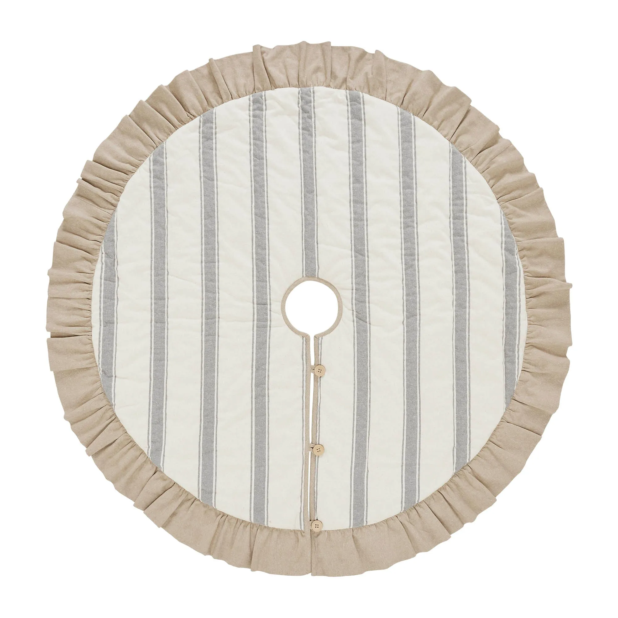 Grace Grain Sack Stripe Tree Skirt 48