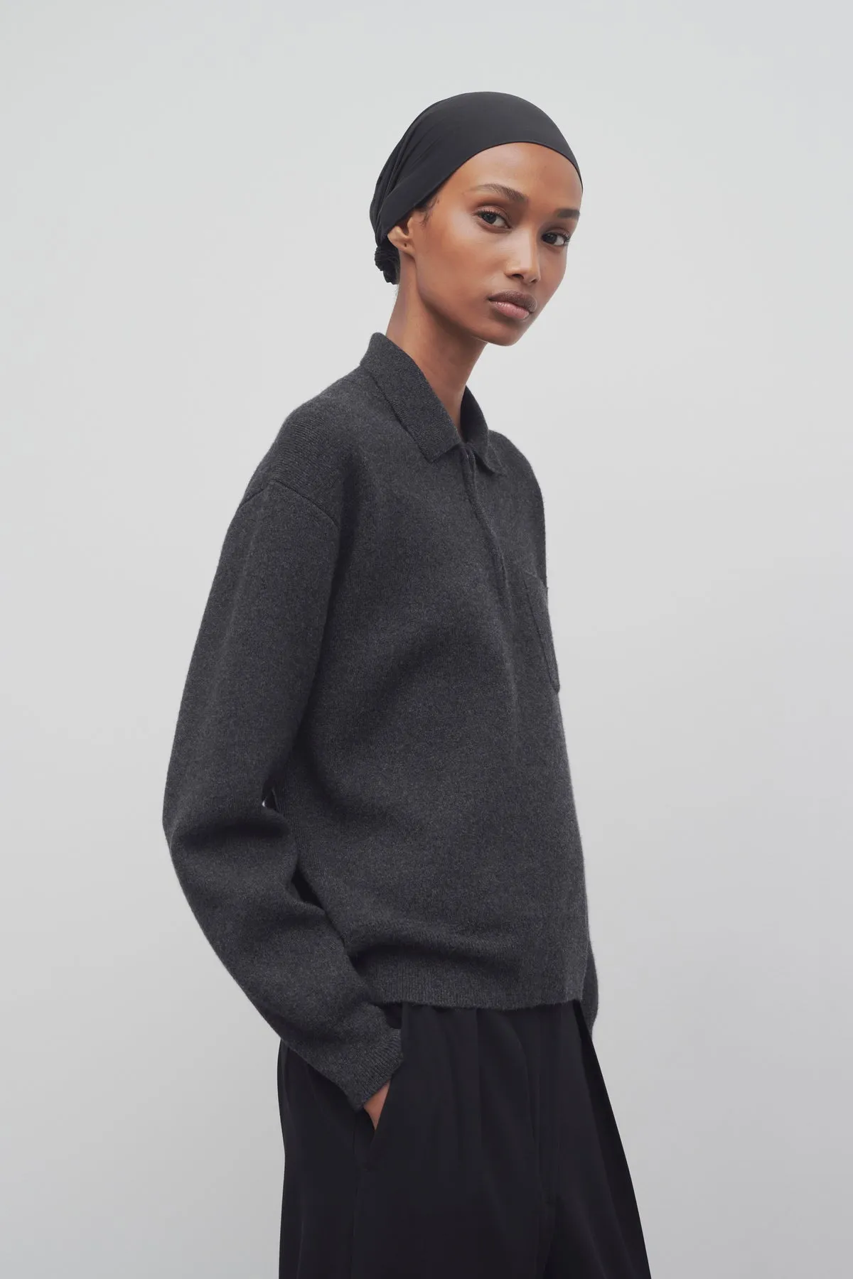 Halvar Polo Sweater In Cashmere