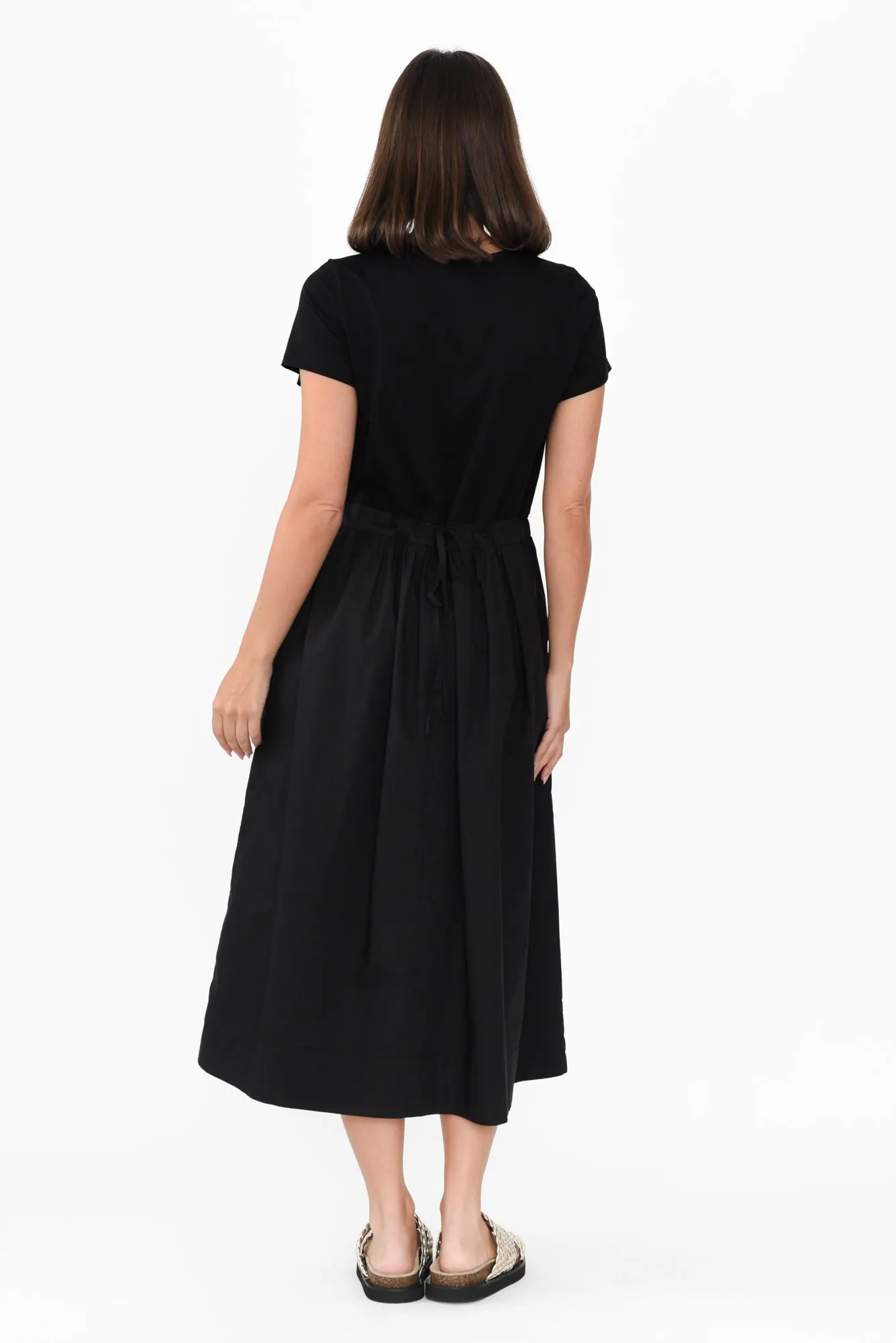 Harlyn Black Splice Tee Dress