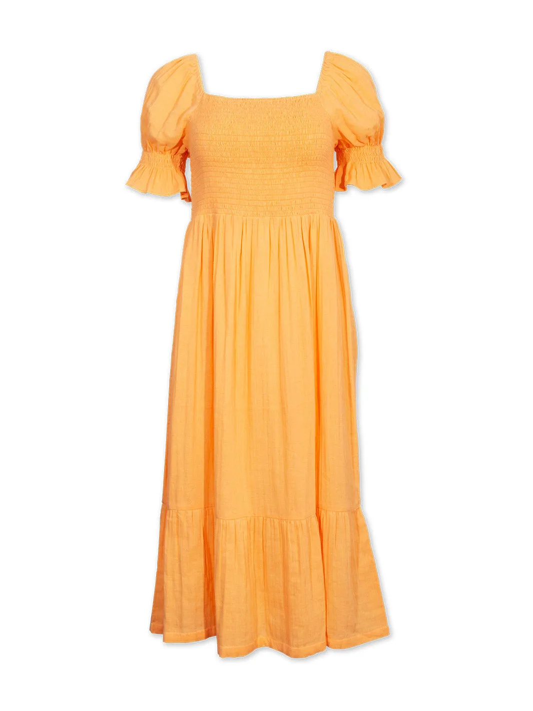 Hartgrove muslin dress yellow