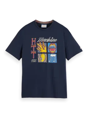 Hit Machine Printed T-Shirt (Navy) - S1745750002