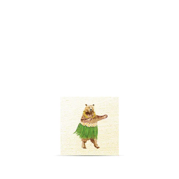 Hula Skirt Bear Magnet