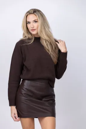 Iro Wafa Cashmere Sweater in Dark Brown