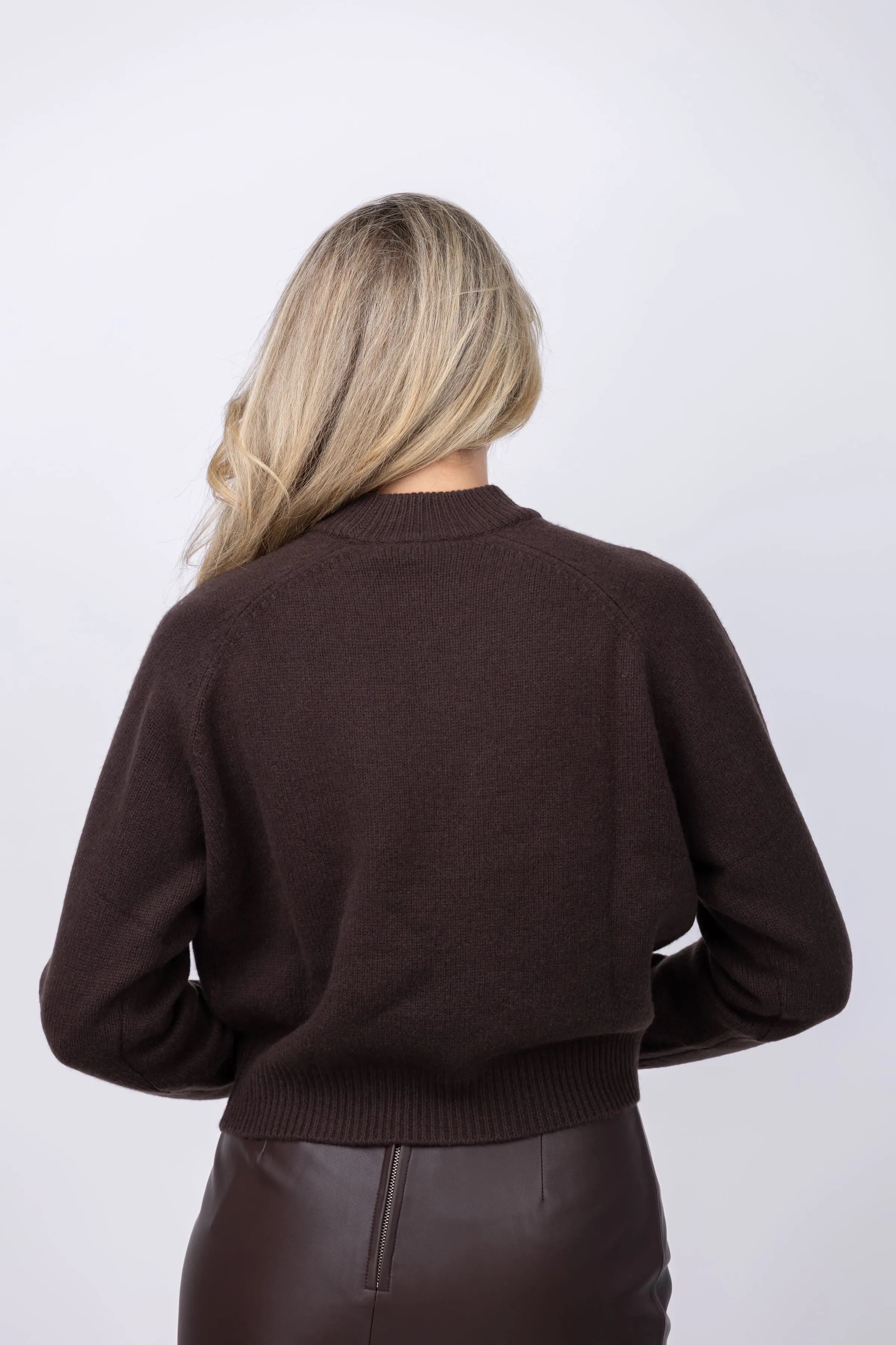 Iro Wafa Cashmere Sweater in Dark Brown