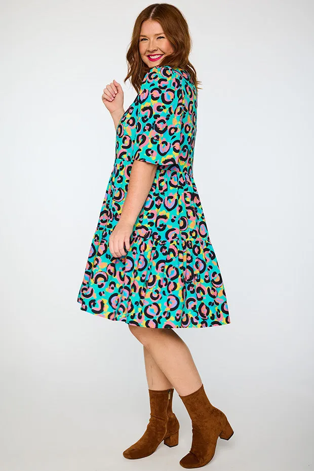 Izzie Little Party Leopard Dress