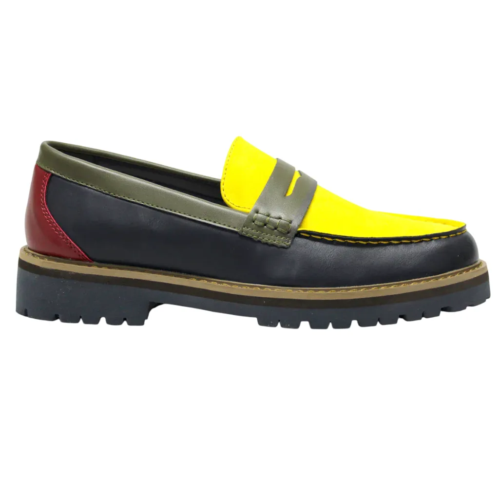 K7 Leather Lufiano Multi Penny Moccasin