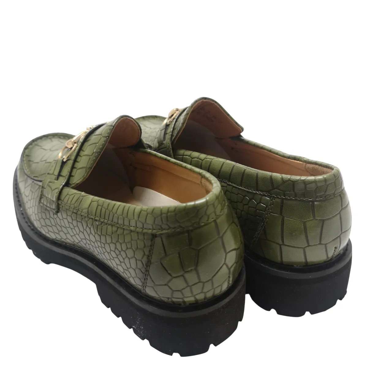 K7 Leather Macro Green Moccasin