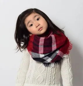 Kids - Classic Plaid Blanket Scarf