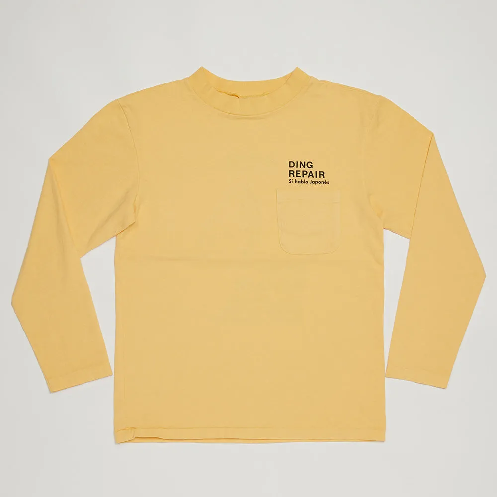 Kio's Ding 5th Generation Mock Neck Long Sleeve Tee (Butter)