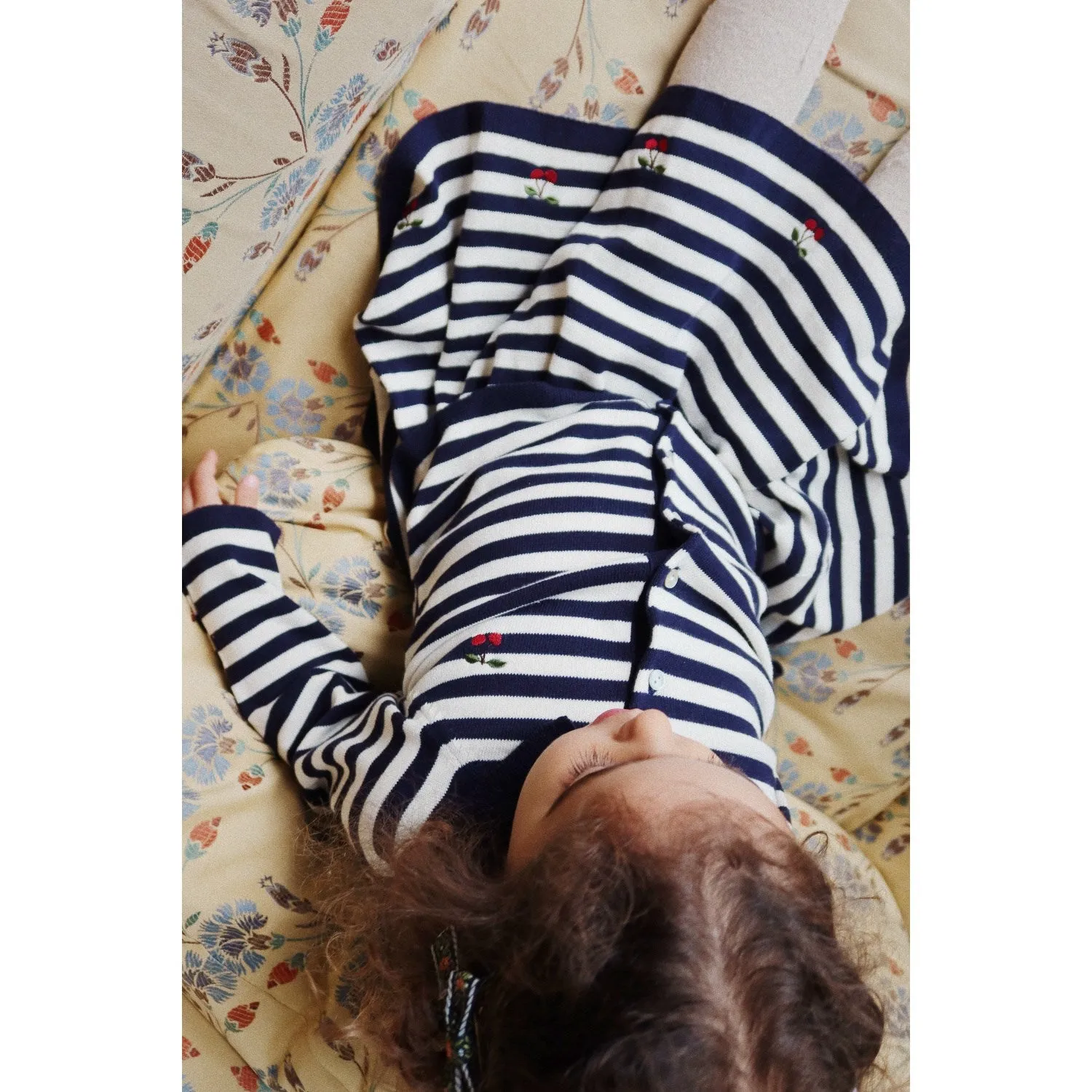 Konges Sløjd Navy Stripe Venton Knit Skirt Gots