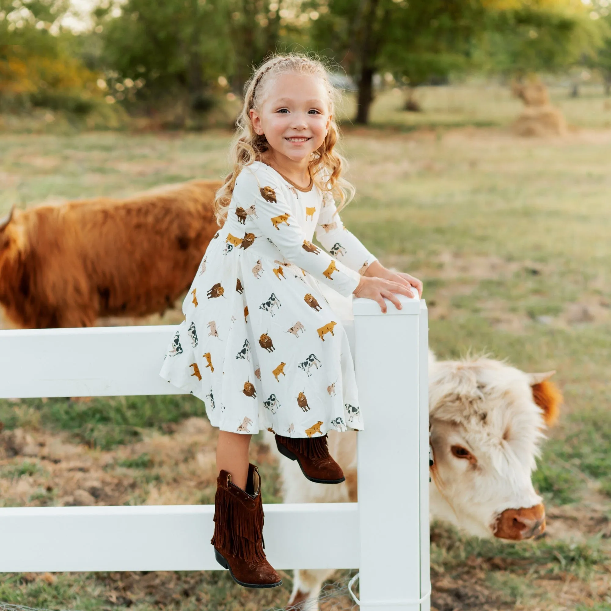 Kyte Baby Long Sleeve Twirl Dress | Moo