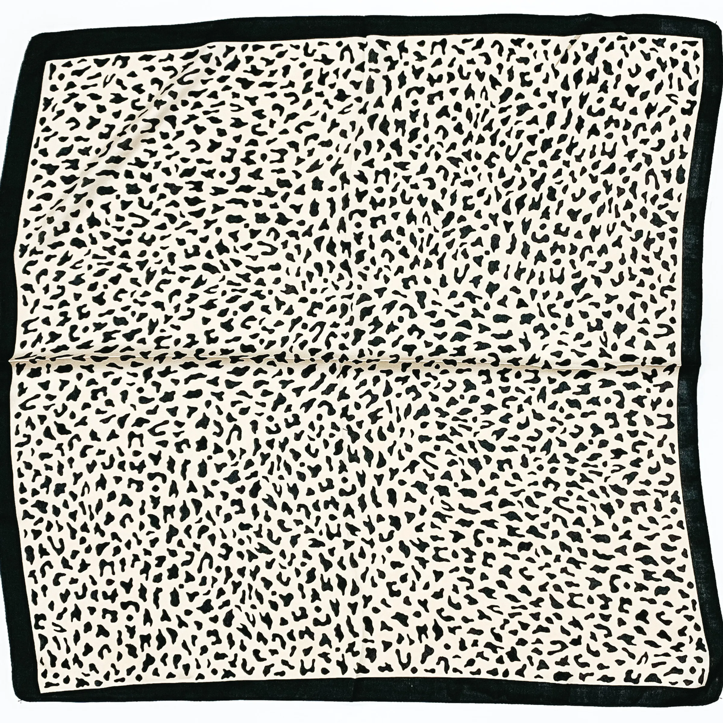 Last Chance | Cheetah Print Scarf in Ivory and Black