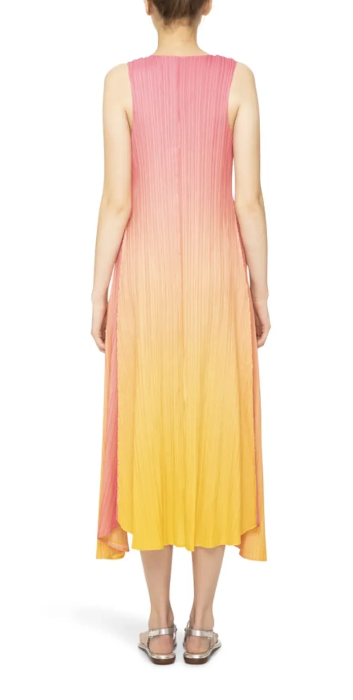 Long Estrella Dress, Pink/Yellow