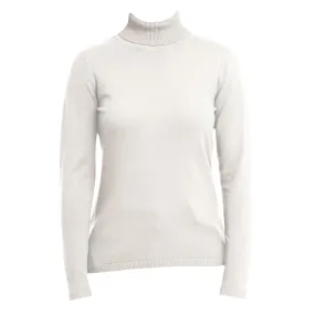 Marina V Polo Neck Sweater Ivory