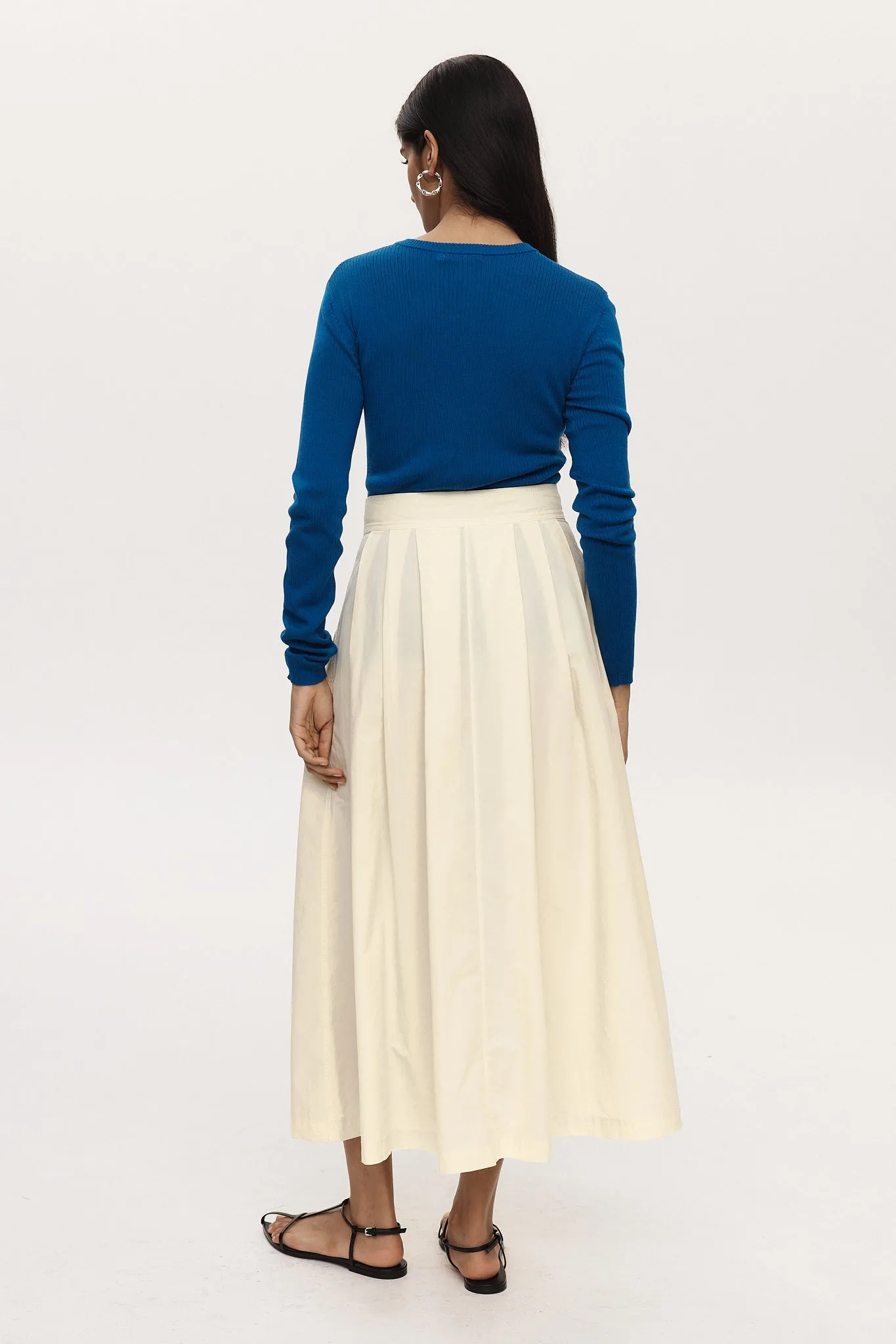 Marle Henry Skirt - Cotton - Butter