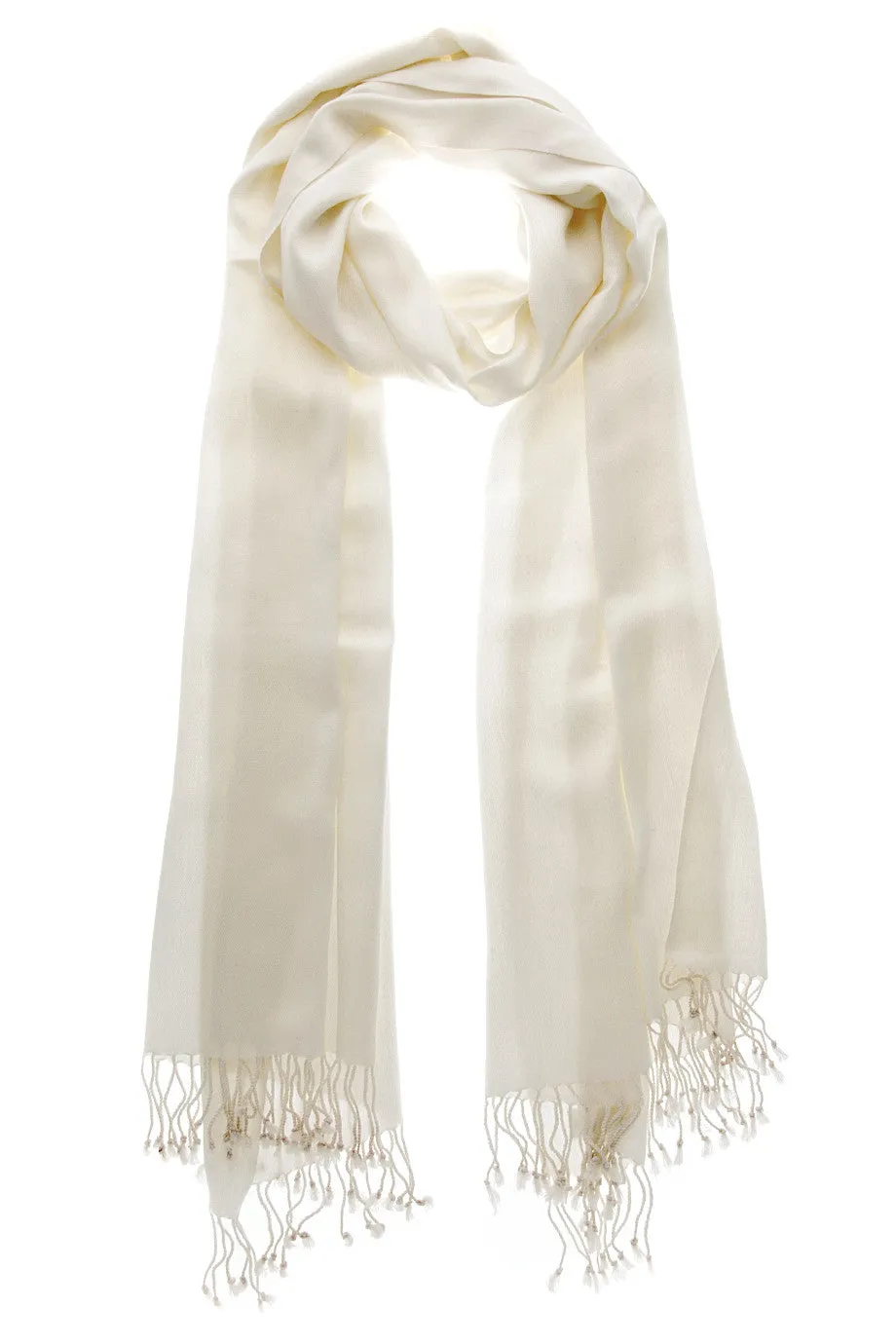 MAYA Viscose White Woman Scarf