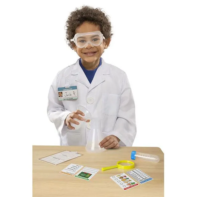 Melissa and Doug Scientist Role Play Costume 3-6yrs