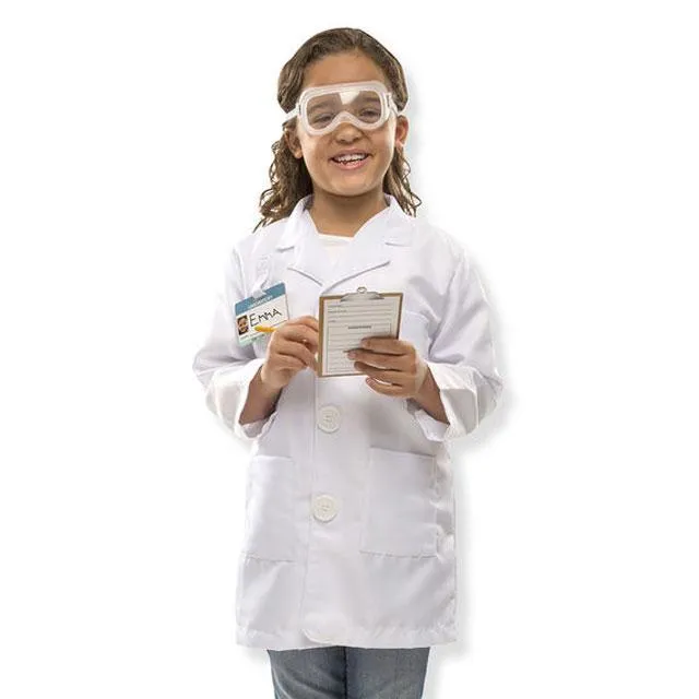 Melissa and Doug Scientist Role Play Costume 3-6yrs