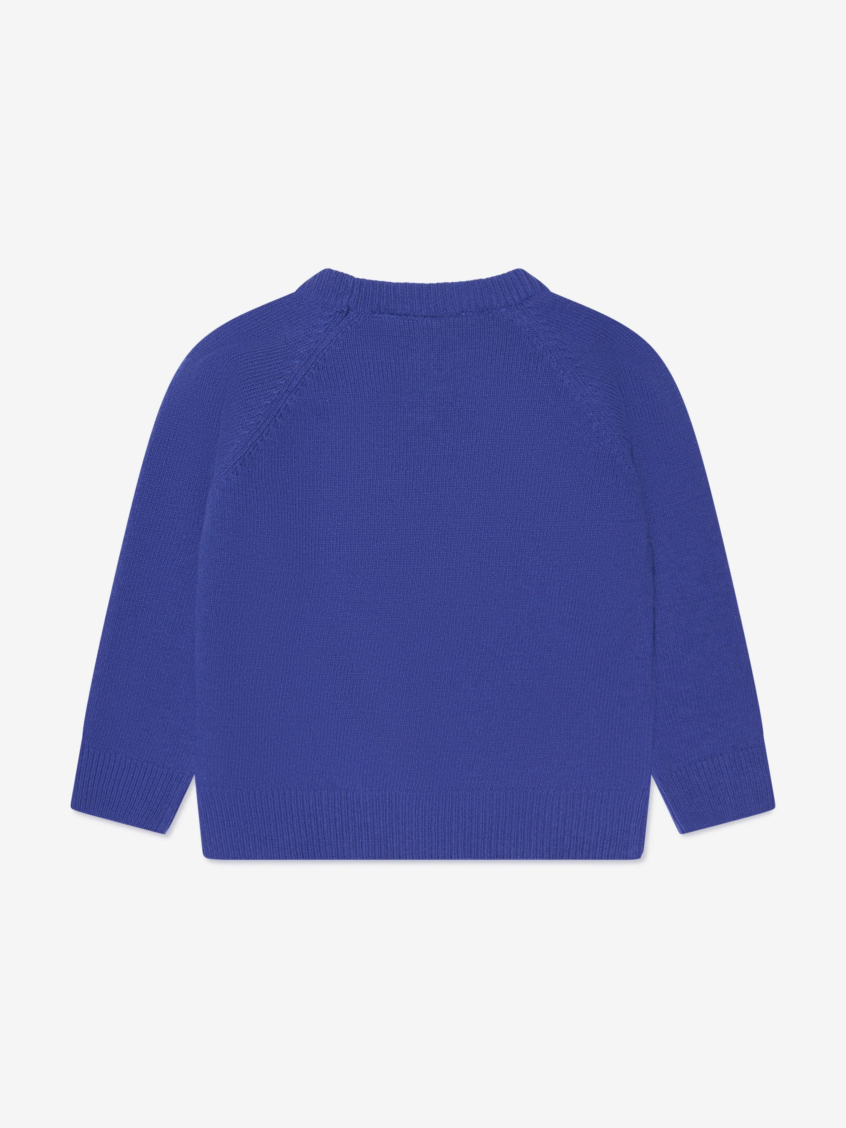 Mini Rodini Kids What's Cooking Knitted Sweater in Blue