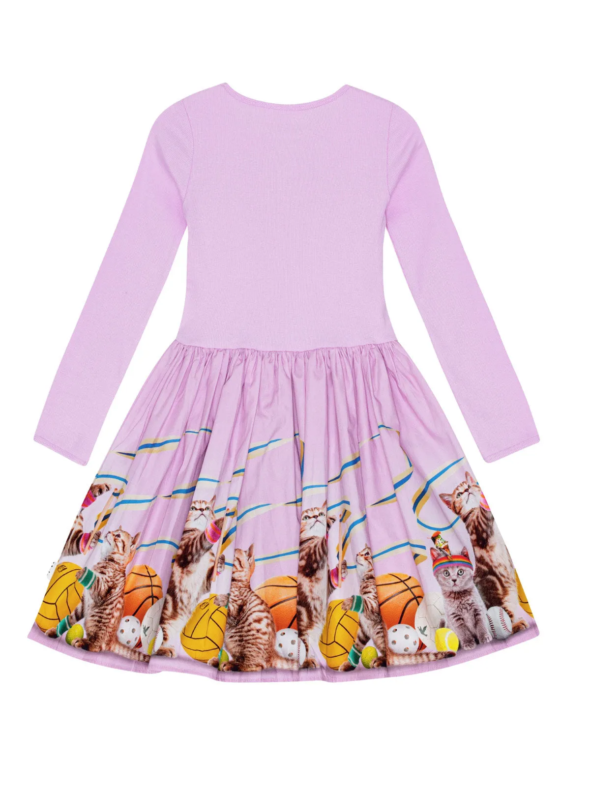 Molo Casie Sporty Cats-print dress