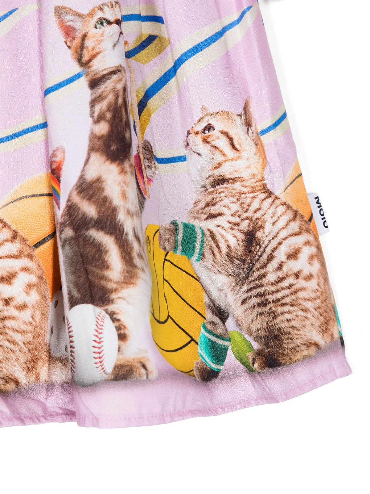 Molo Casie Sporty Cats-print dress