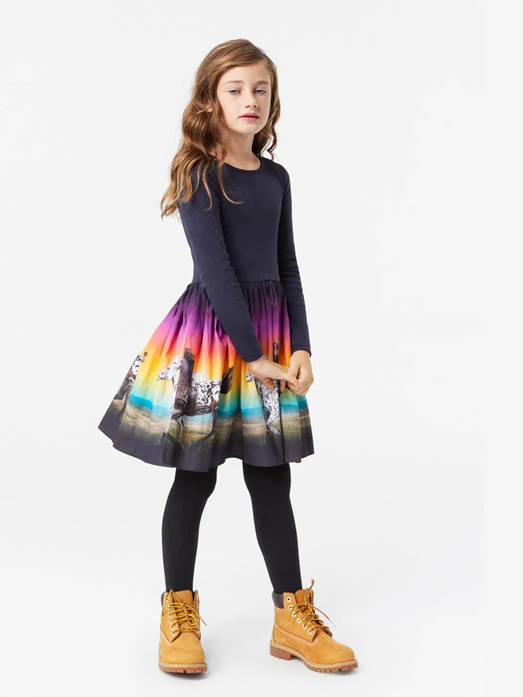 Molo Casie Sporty Cats-print dress