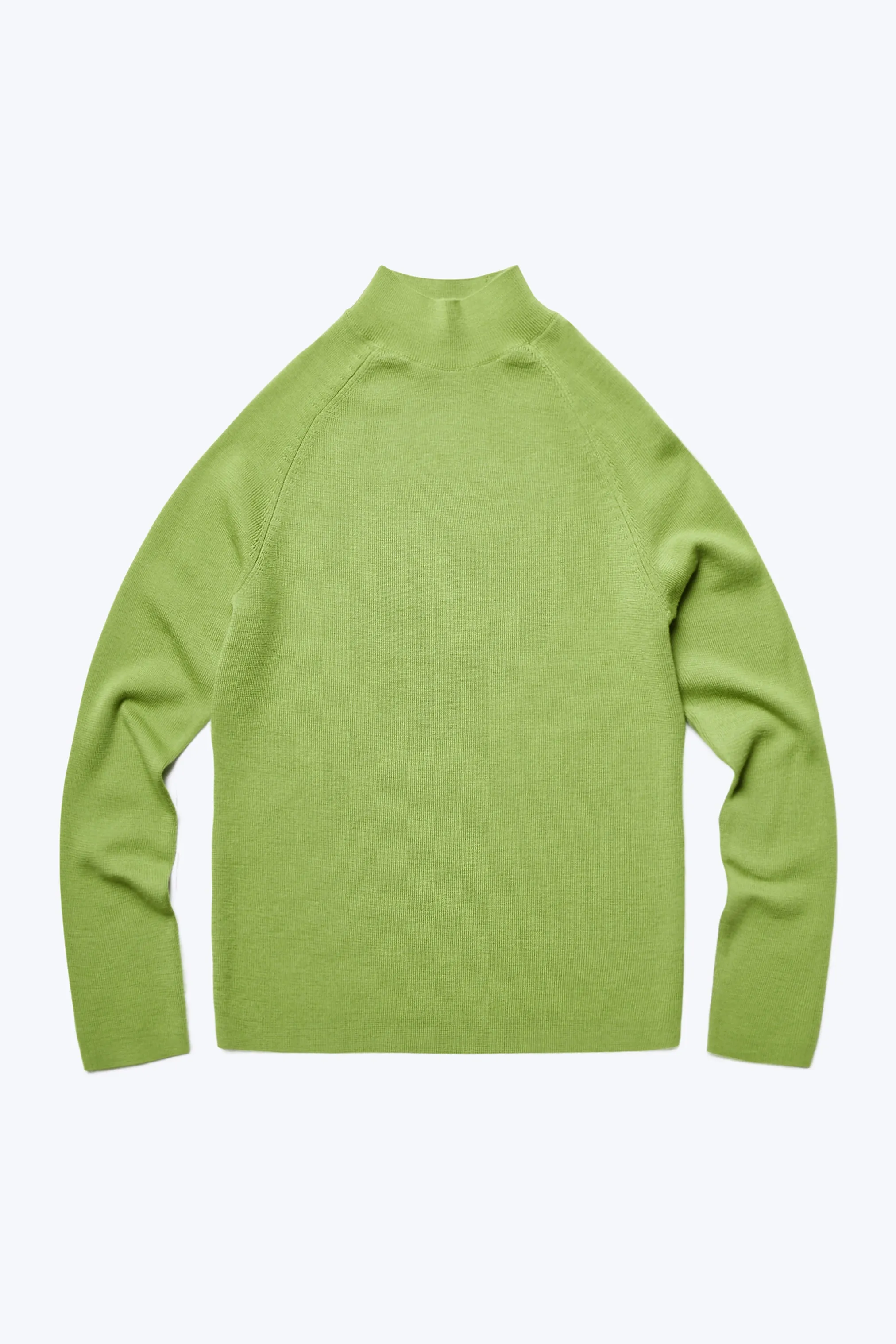 Monument Mock Neck Sweater Apple Green