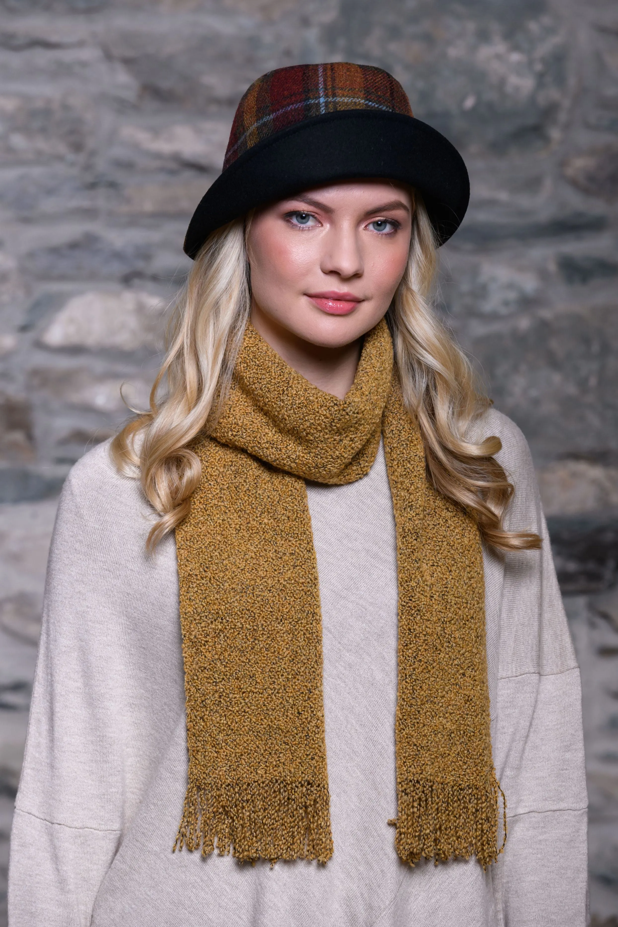 Mucros Skellig Scarf | Mustard