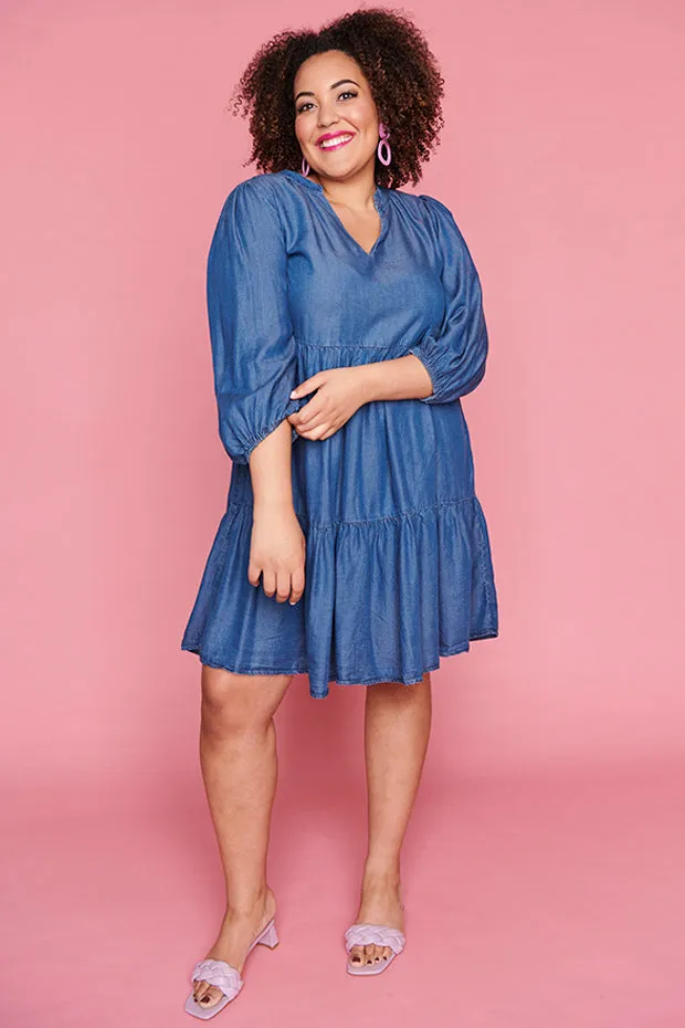 Nancy Blue Denim Dress