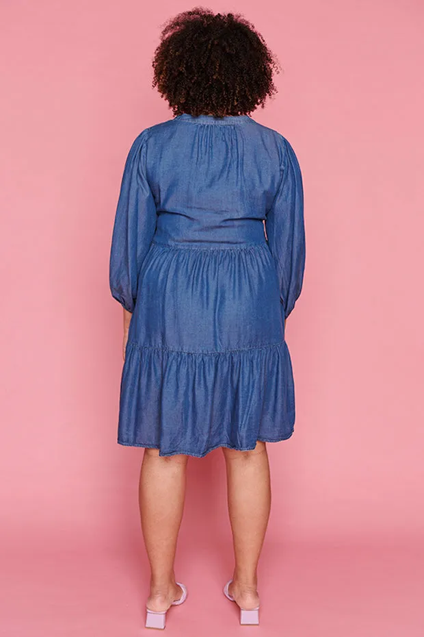 Nancy Blue Denim Dress