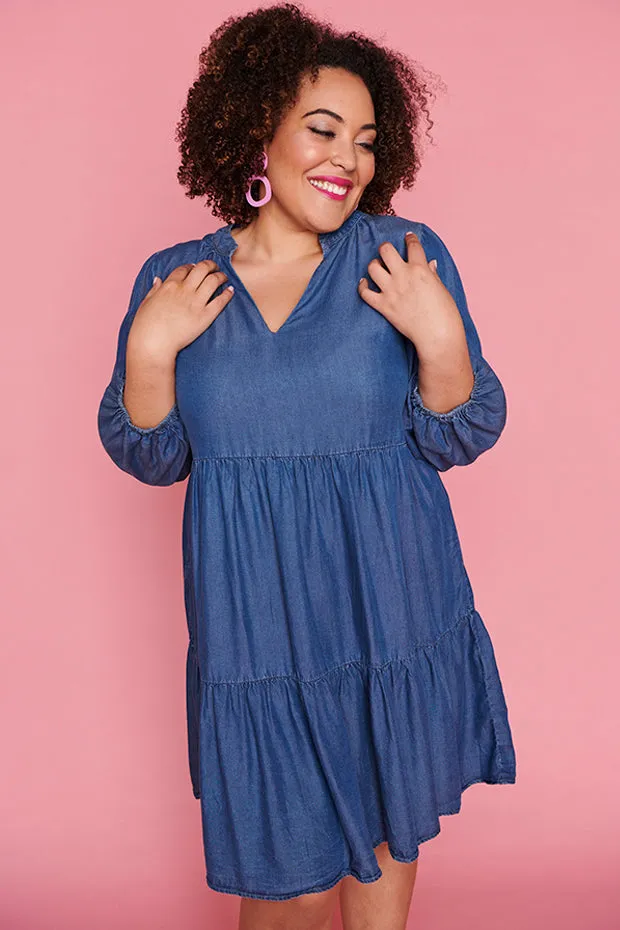 Nancy Blue Denim Dress