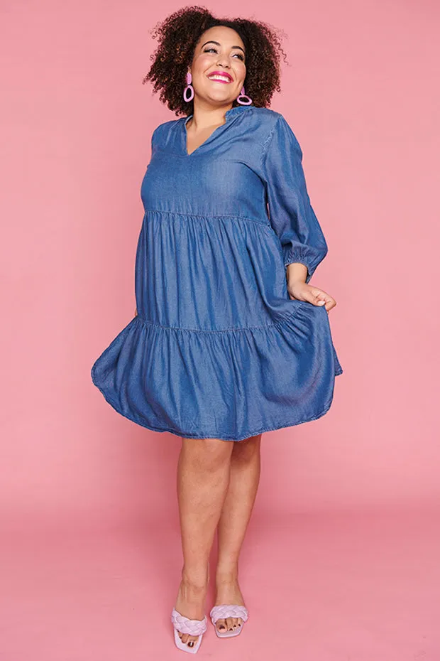 Nancy Blue Denim Dress