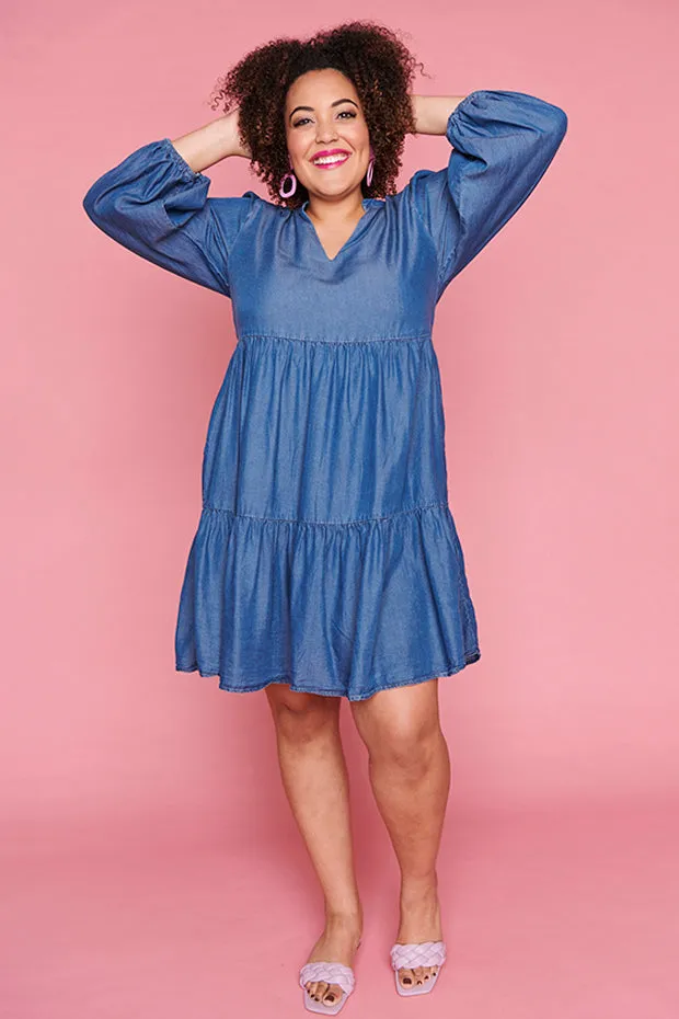 Nancy Blue Denim Dress