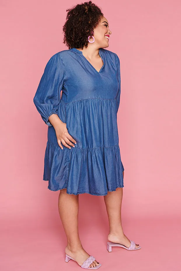 Nancy Blue Denim Dress