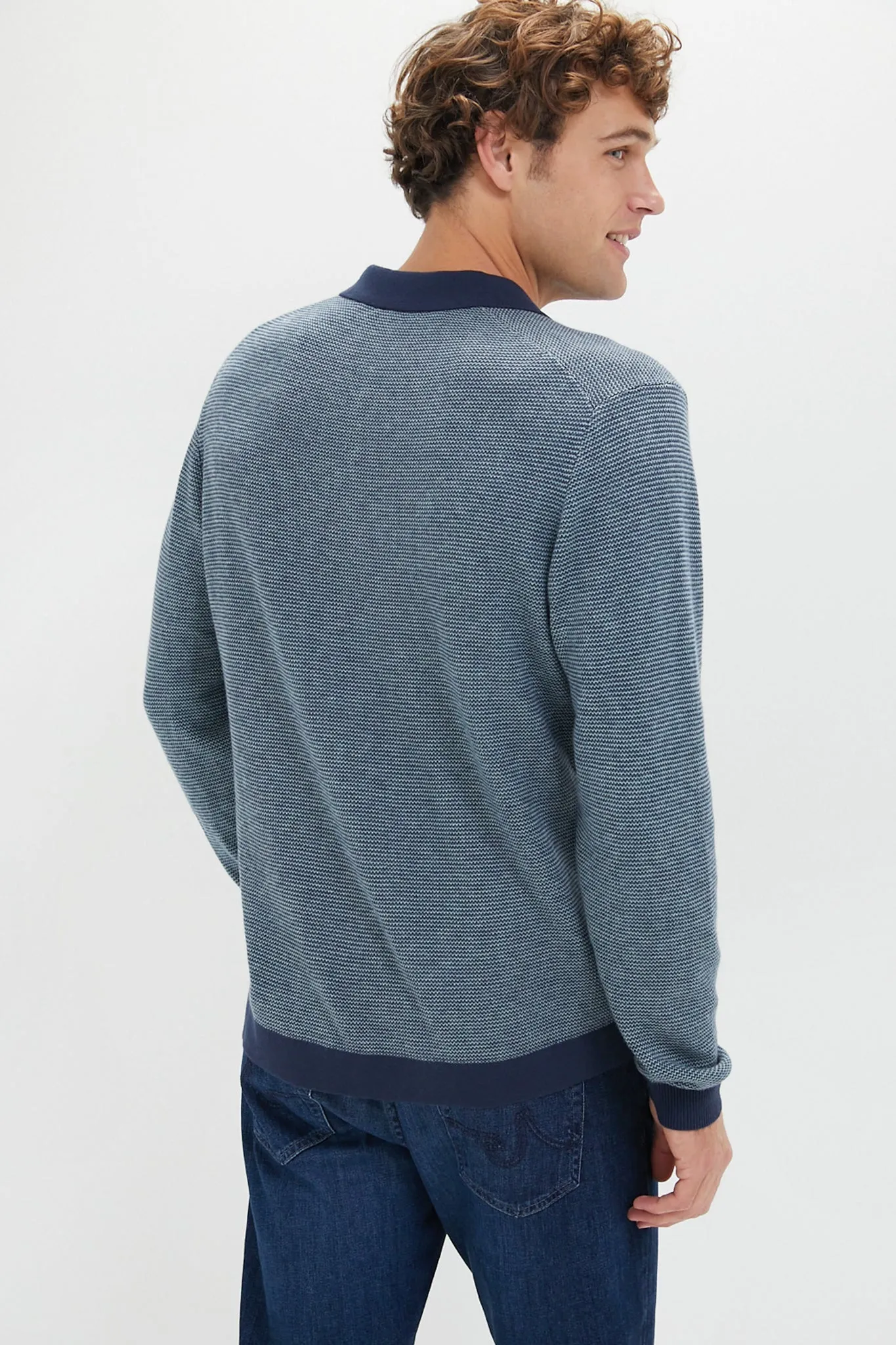 Navy Topaz Liam Sweater Polo