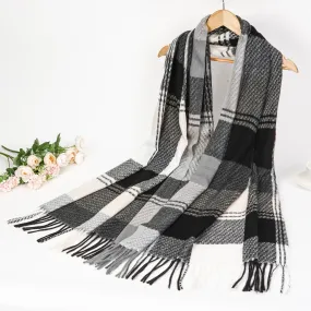 New Women Winter Warm Checked Printed Scarf Multi Colors