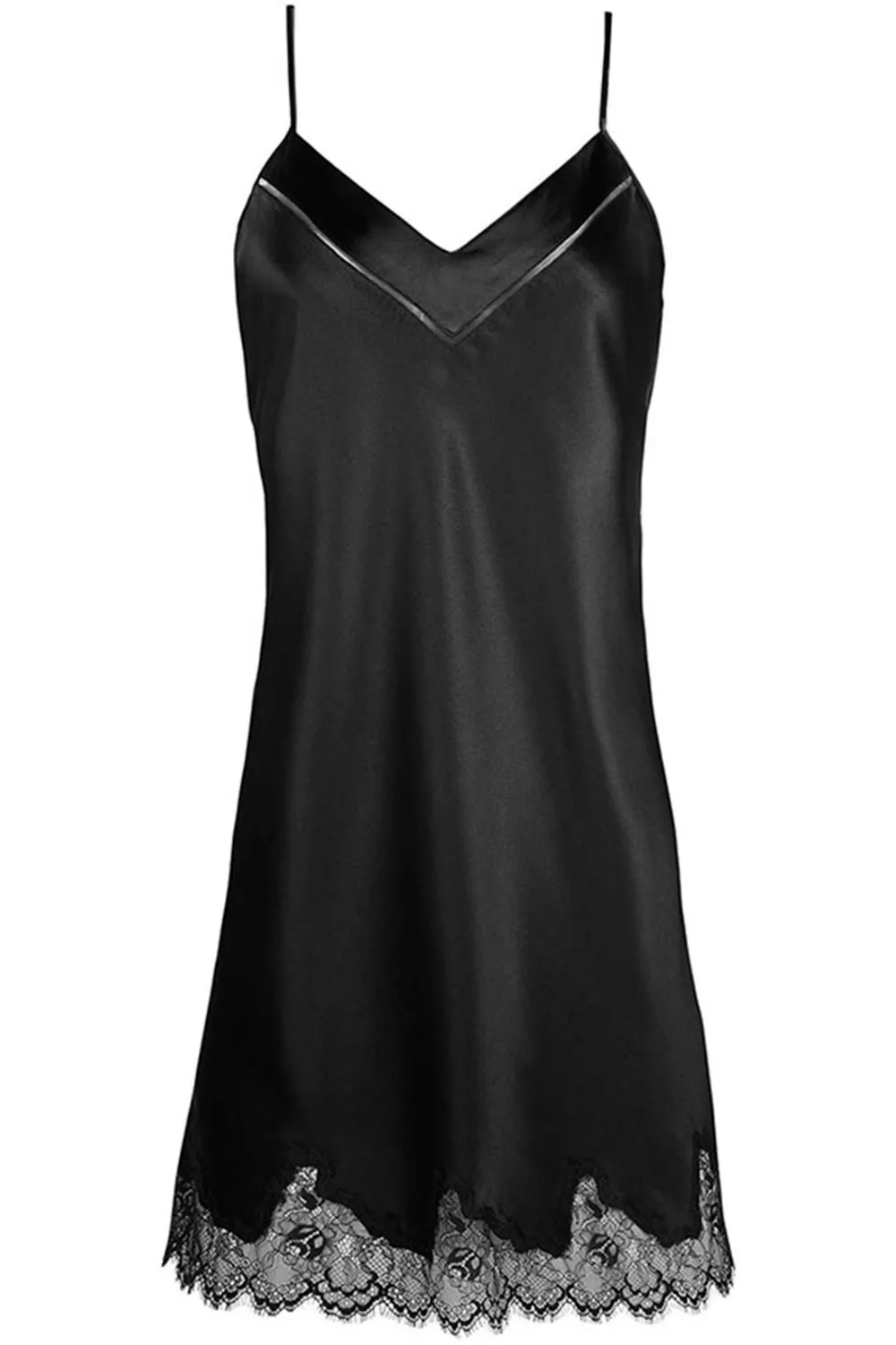 Nocturne Silk Nightdress Black