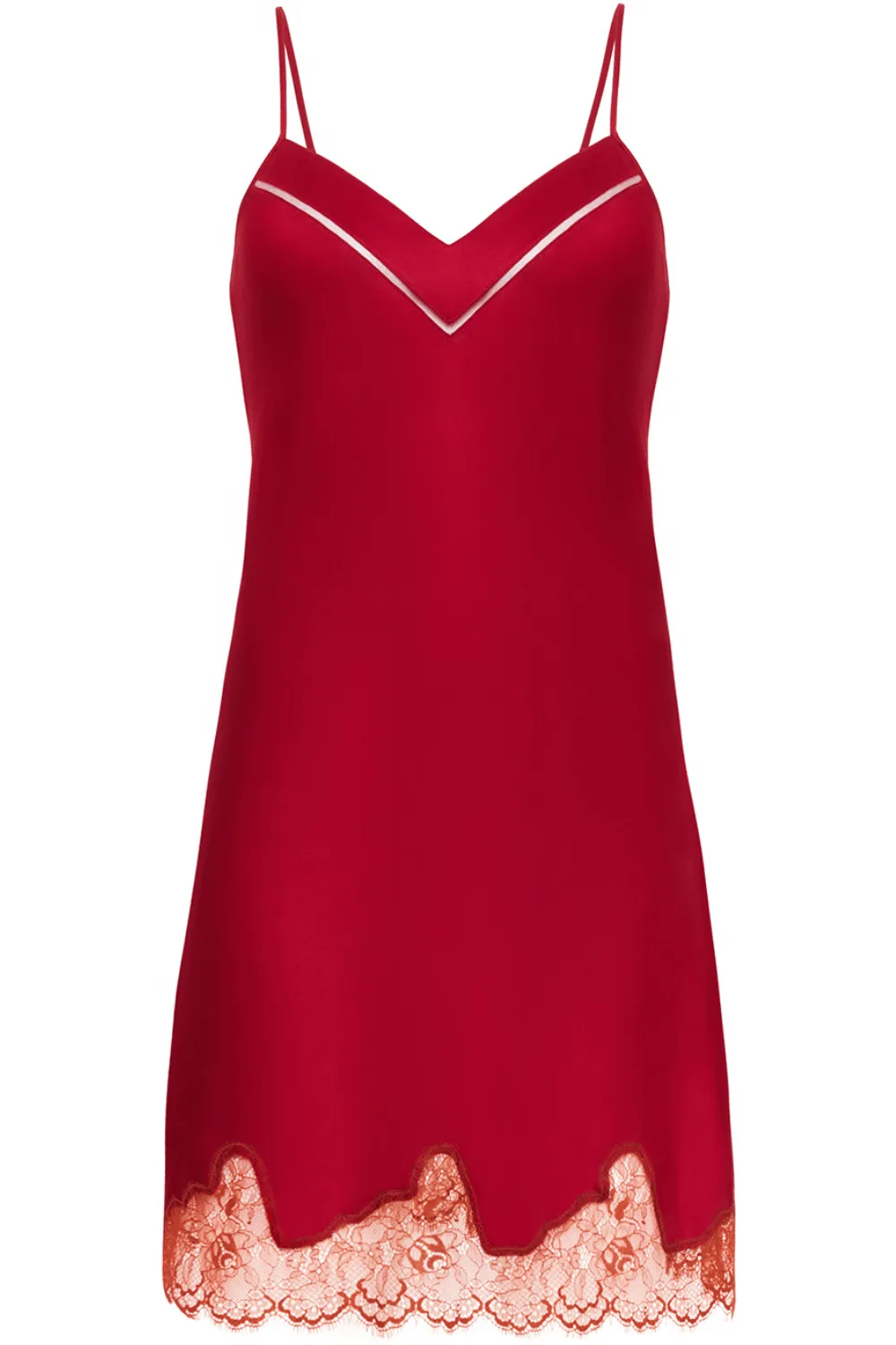 Nocturne Silk Nightdress Red